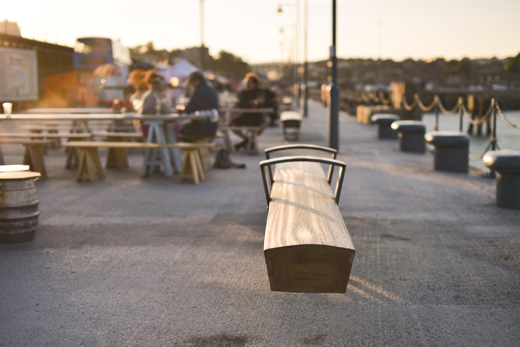 Folkestone Harbour Arm Benches