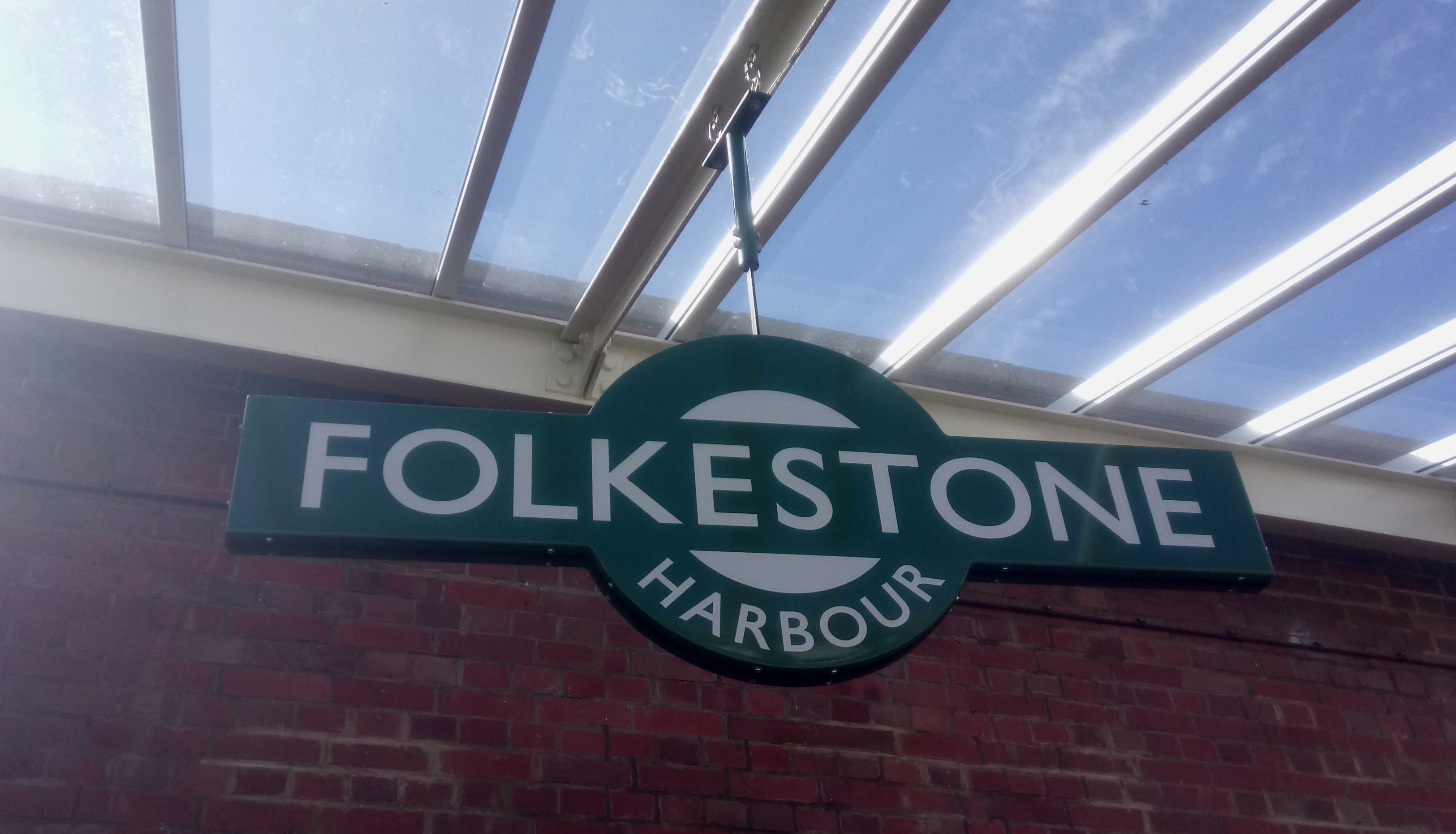 Folkestone Harbour Station Sign