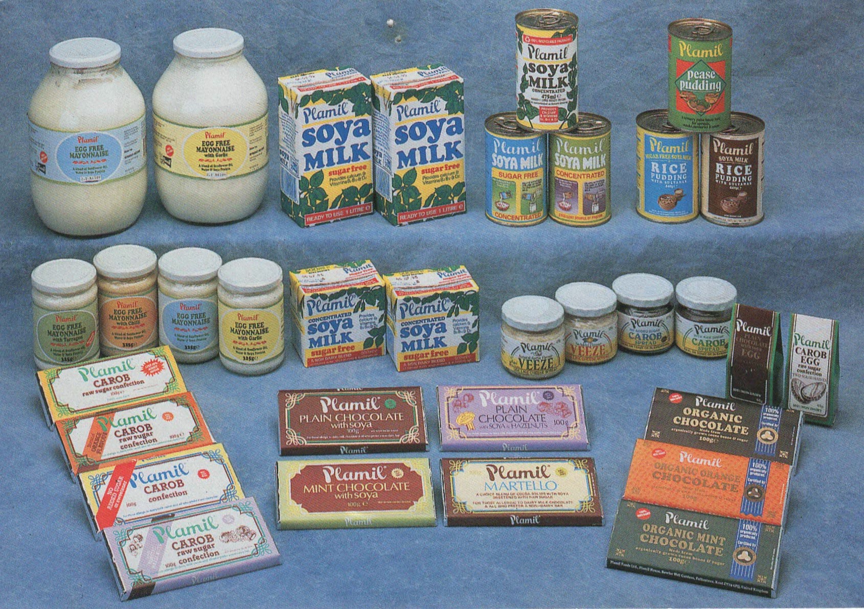 Plamil's range from the 1980s