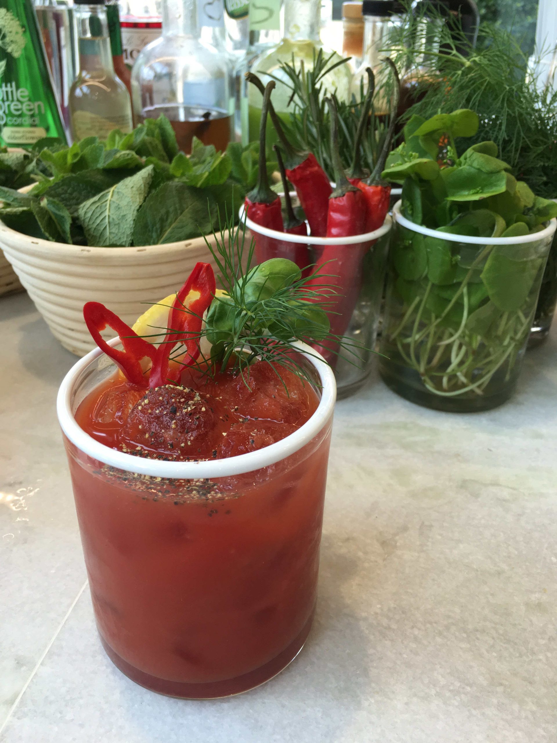 Bar Folklore Bloody Mary with chillies