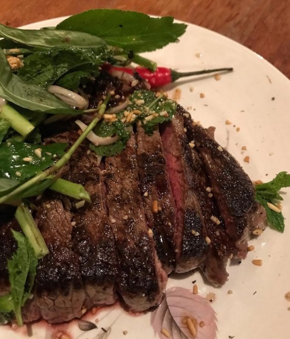 Bitten Written Nahm Dtok Grilled Beef