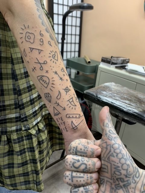 BRB Tattoo Arm