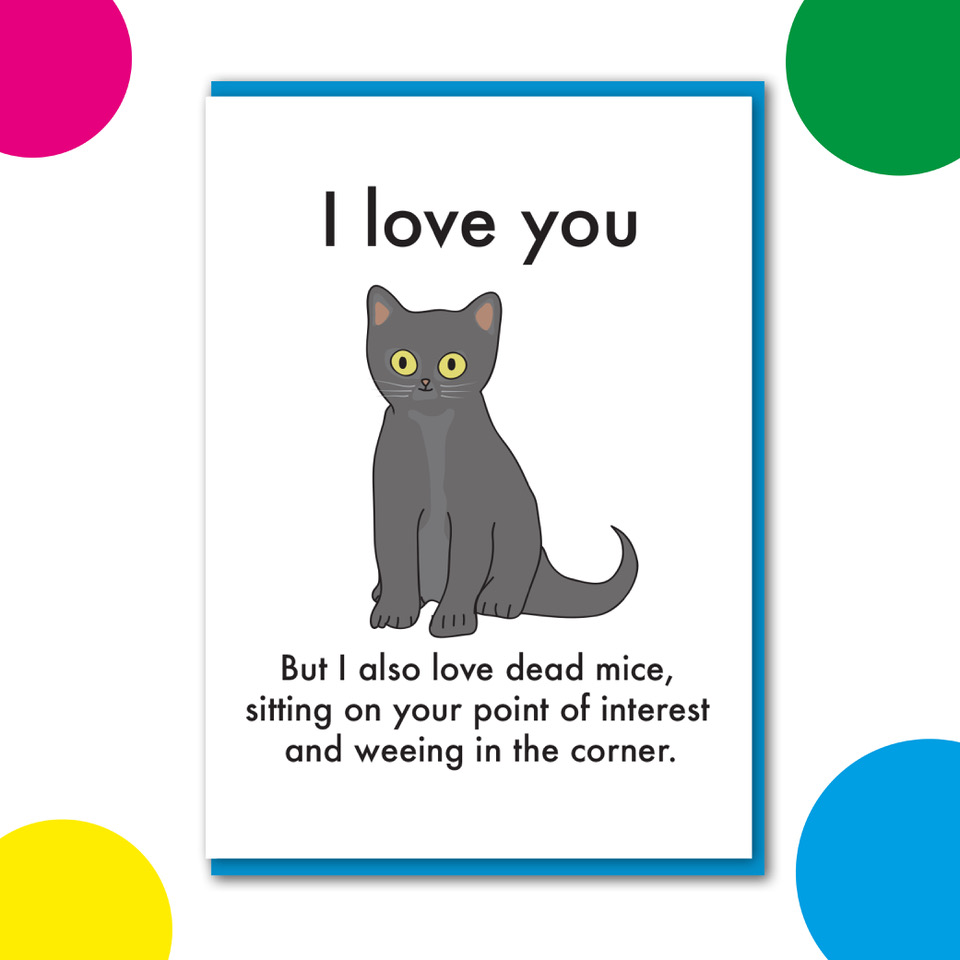 I love you Cat Card