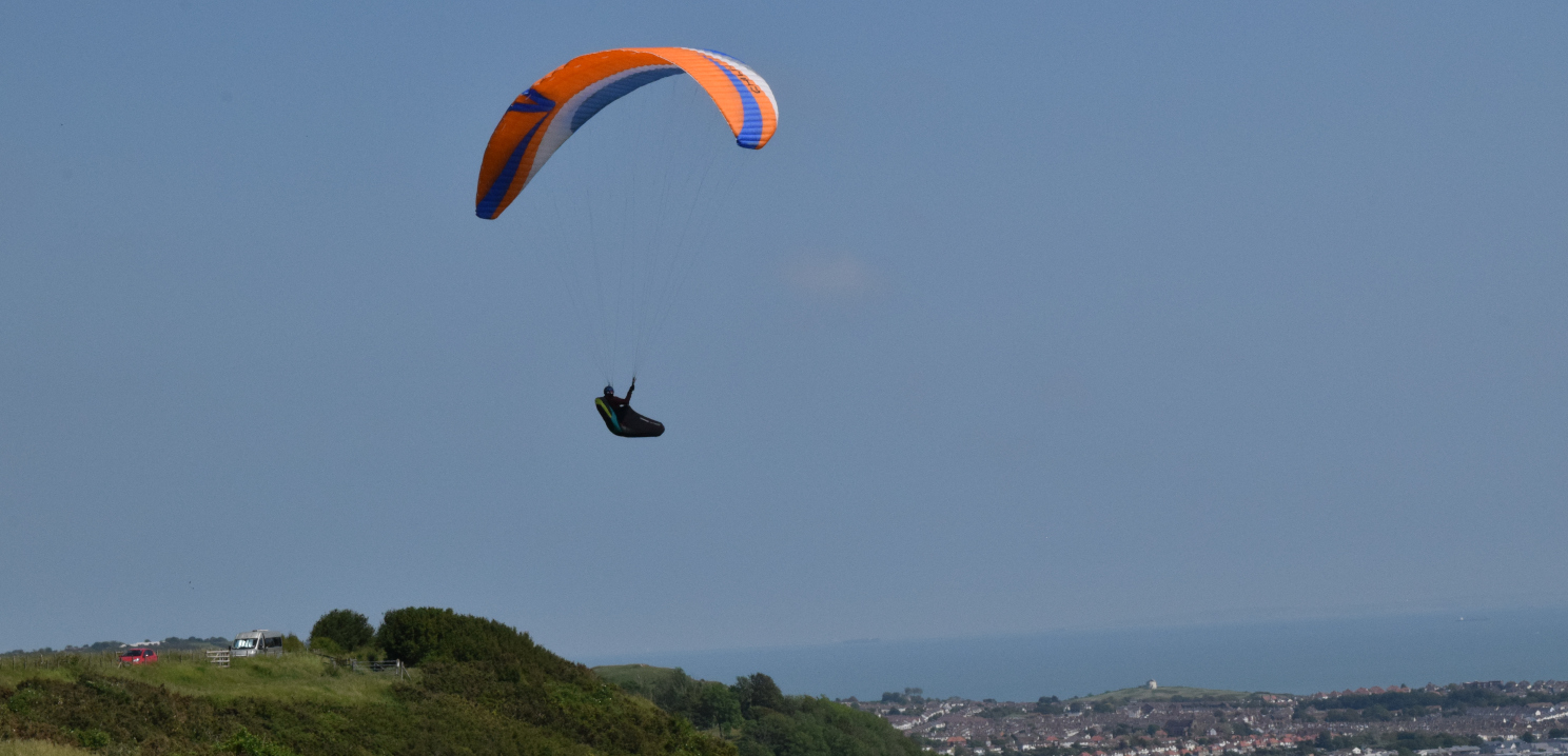 Paragliding over Martello