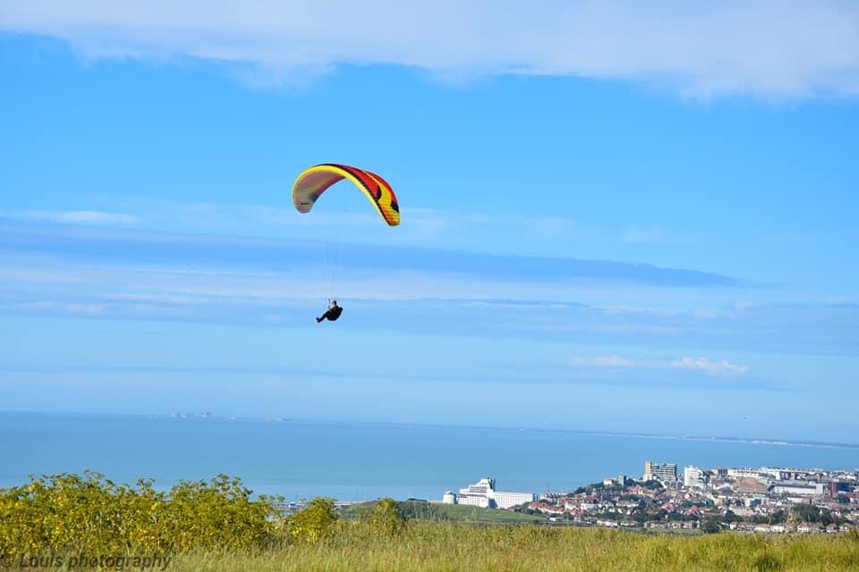 Credit Louis Photography Paragliding over Folkestone