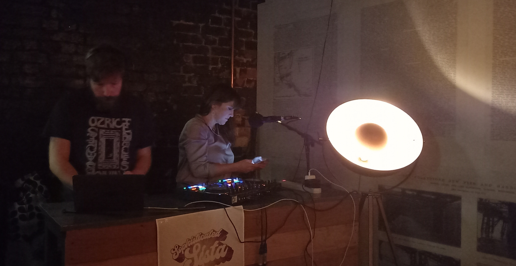 Lizzie D DJing at The Waiting Room