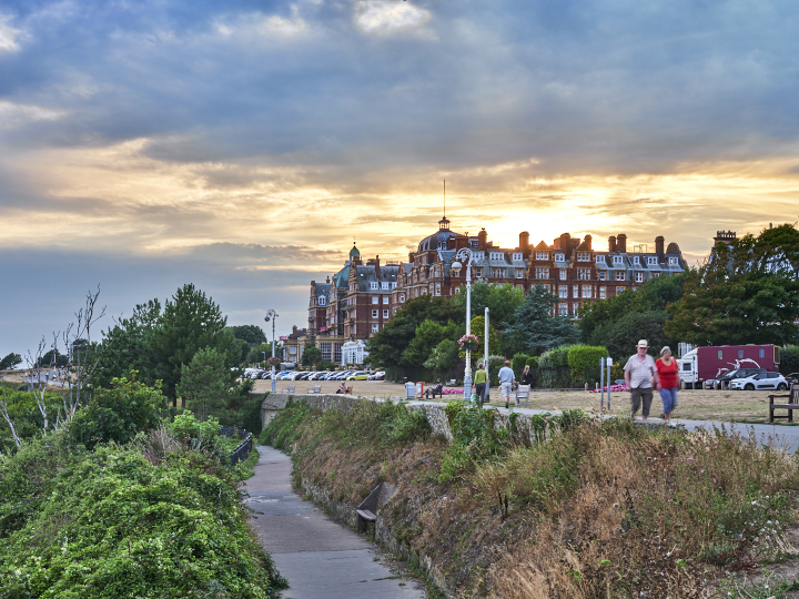 Path to The Grand from Lower Leas Coastal Park Credit Matt Rowe