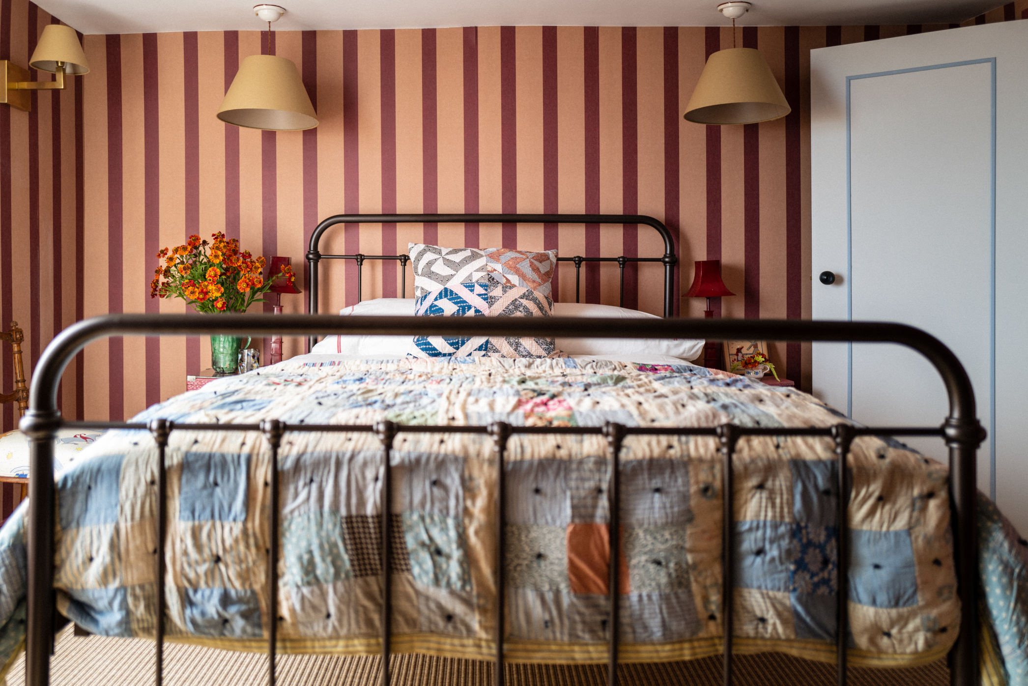 Cote De Folk Stripey Bedroom