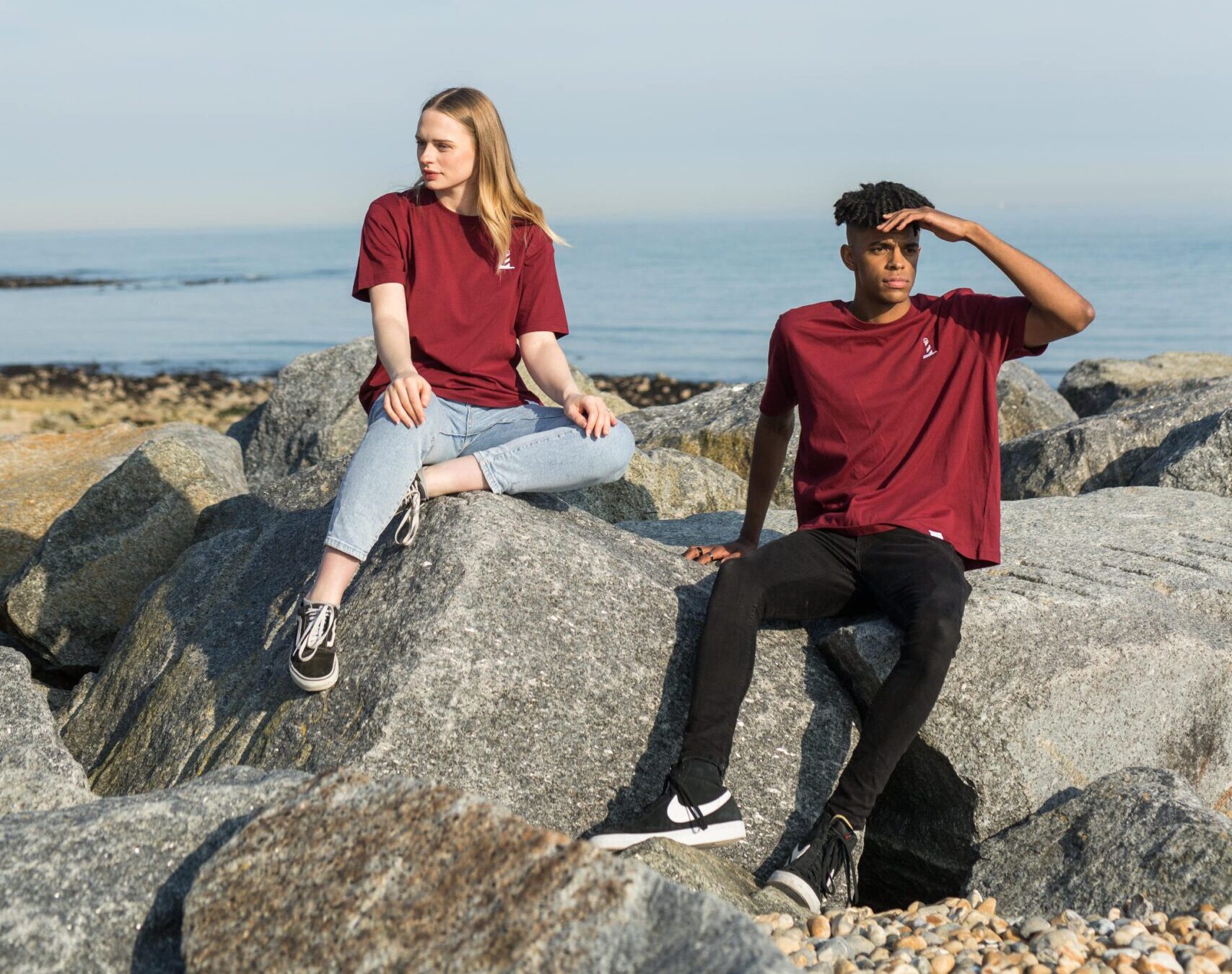 Stuart Austen Burgandy T Shirts