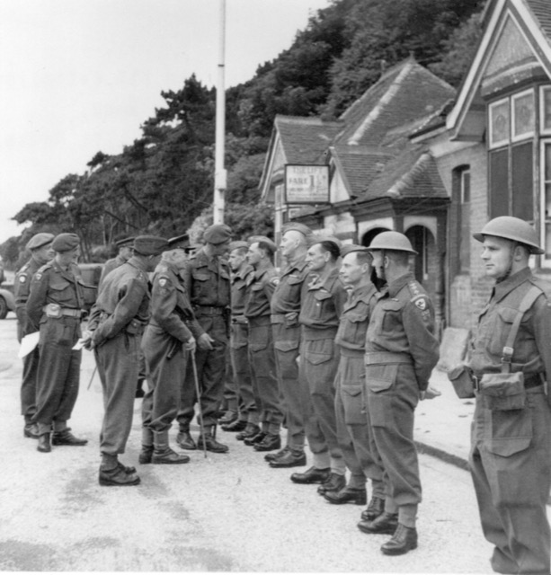 Inspecting the 8th Battalion Home Guard Credit Alan Taylor