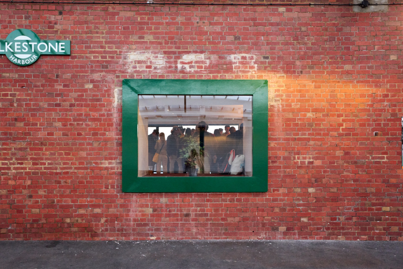 Brewing Brothers Window on Platform