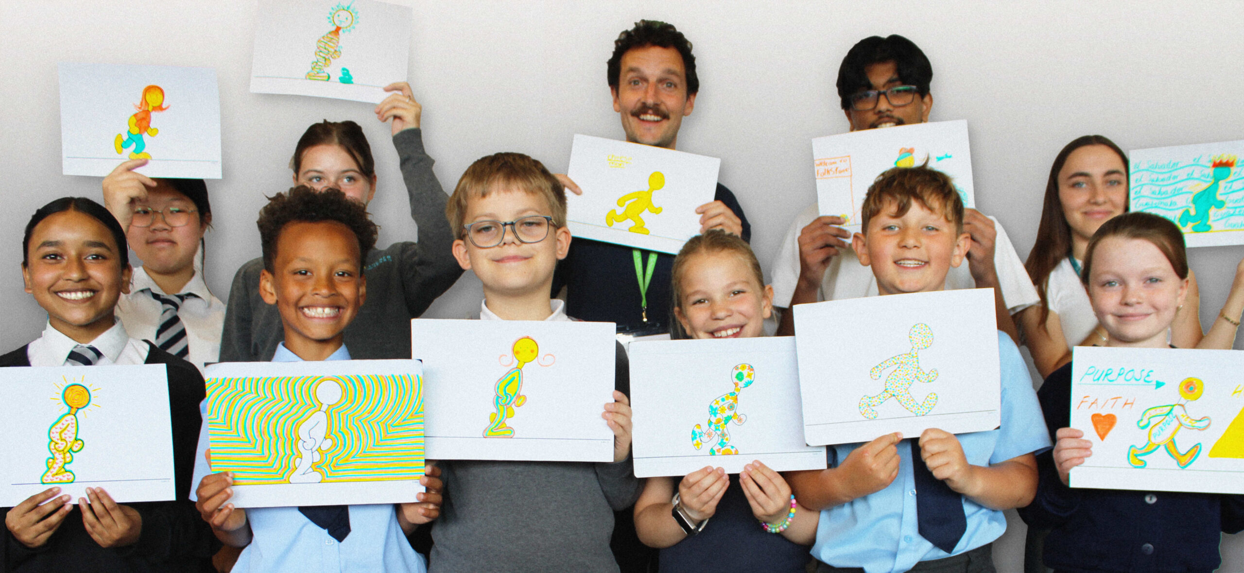 Toby and students