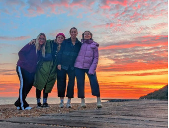 Outdoor Folkey Boardwalk Sunset