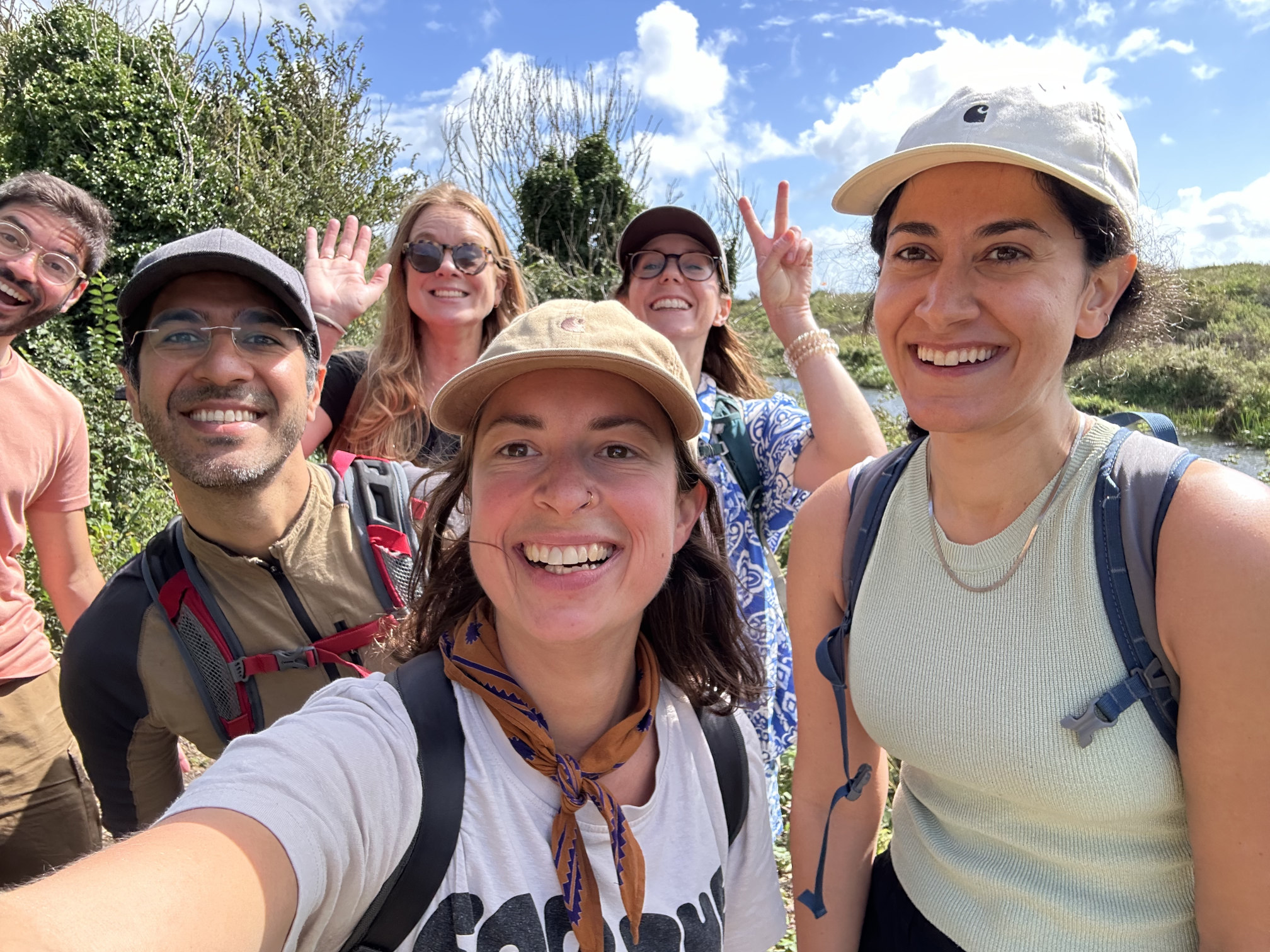 Outdoor Folkey Smiling Faces