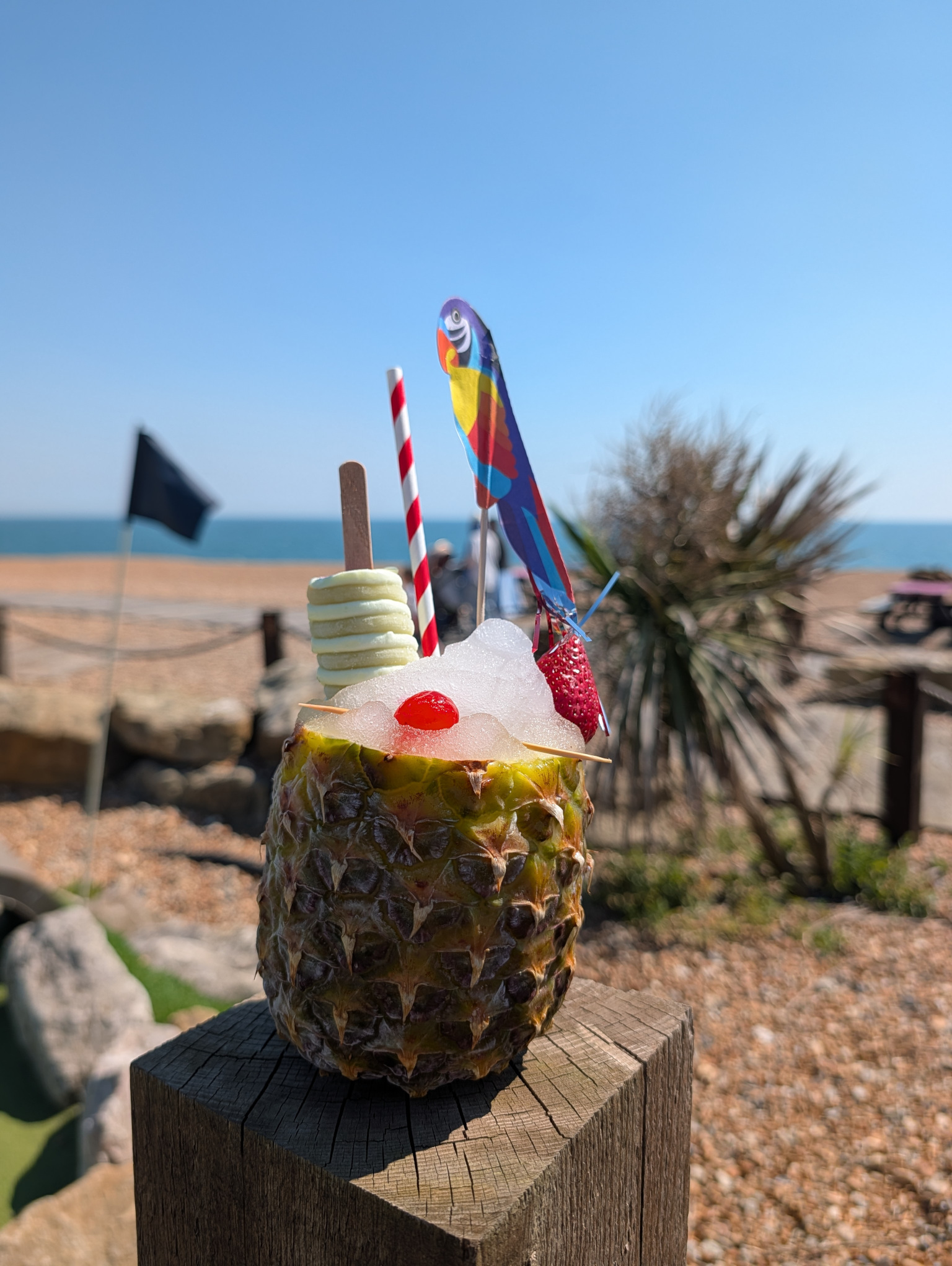 Pina Colada at Shakers at the Adventure Golf