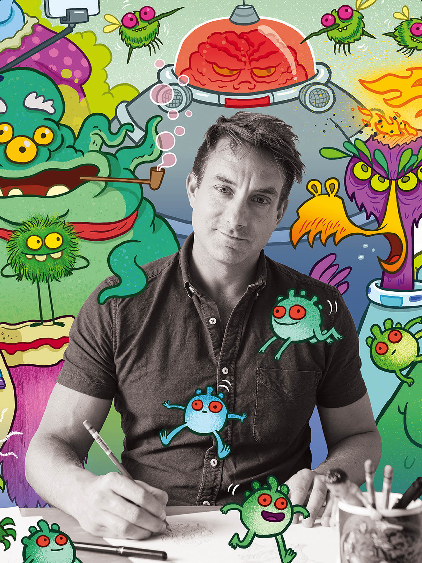 Aaron Belcha Monsters Folkestone Illustration Festival